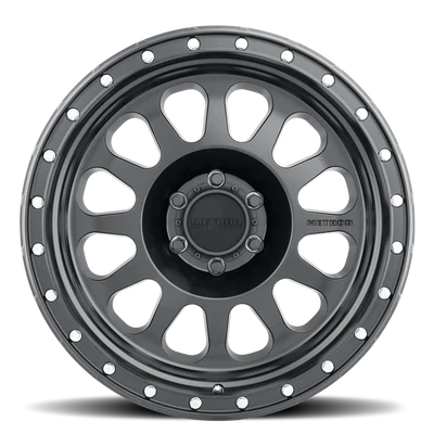 315.MRW 315 Matte Black 6lug 20in Studio Front