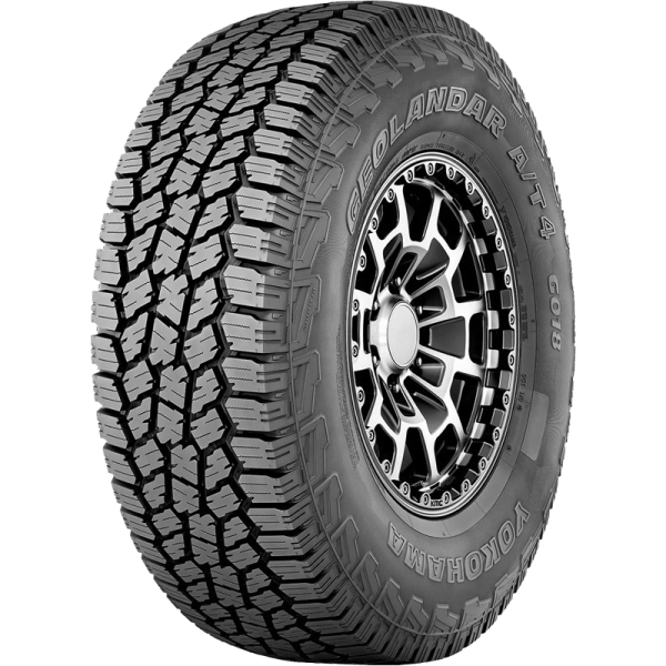 Geolandar A T4 G018 The NEW Yokohama Geolandar AT4 is the best all terrain tyre for off-road use and city driving from the comprehensive Yokohama 4x4 tyre range. Ideal for family four-wheel drives and dual-cab work utes that require high level performance on and off-road, this tyre offers spirited drivers the best of both worlds. As the successor to the much-loved and best-selling Geolandar A/T G015 tyre, the A/T4 boasts similar on-road comfort and low noise qualities. However, it takes a leap forward with its rugged design and off-road durability. The precisely spaced angled tread block design, deep biting shoulder grooves and robust cut-resistant rubber compound equip the AT4 all terrain tyre for long-term performance on the unforgiving dirt roads and off-road tracks around Australia. It’s also designed for safety and comfort on suburban streets and highways. It has features which ensure confident wet grip, low noise, and a good steering feel.